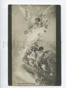 3073331 ANGEL & FAIRY Lady & Nude CUPID by KOTARBINSKY vintage