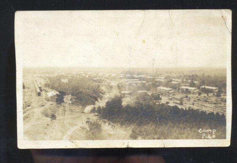 RPPC CAMP PIKE ARMY BASE LITTLE ROCK ARKANSAS MILITARY REAL PHOTO POSTCARD