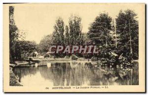 Old Postcard Montelimar The Public Garden