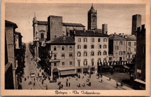 Vtg Bologna Via Indipendenza Italy 1910s Old View Postcard