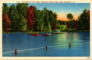 South Carolina Sumter Poinsett State Park Boating On The Lake