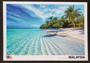 [AG] P353 Malaysia Tropical Island Paradise Beach Tree Tourism (postcard) *New