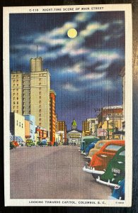 Vintage Postcard 1930-1945 Main Street Columbia South Carolina