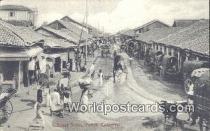 Street Scene Pettah Ceylon, Sri Lanka Unused 