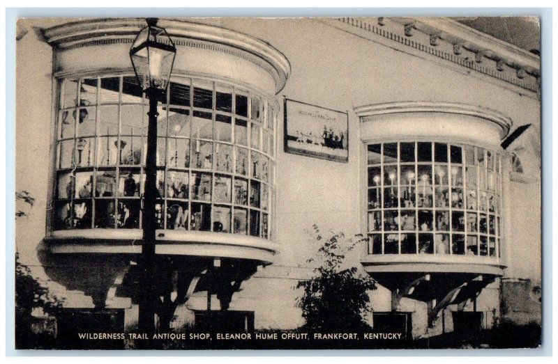 c1910's Wilderness Trail Antique Shop Eleanor Offutt Frankfort Kentucky Postcard