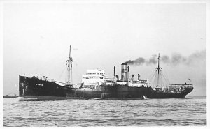 SS Ipswich Waterman Co. Mobile Oceanic Line, Real Photo Writing on back, miss...