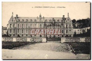 Old Postcard Chateau Thierry L & # 39Hotel God