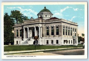 Paducah Kentucky KY Postcard Carnegie Public Library Building Exterior Vintage