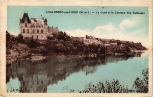 CPA CHALONNES-sur-LOIRE - La Loire et le Chateau des Terrass (253822)