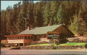 SD Powder House Lodge near Mt. Rushmere Highway 16A Restaurant Motel 1950s-1970s