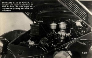 Schramm Model 60 POWAIR Ford V-8 Engine Tractors Inc Providence RI RPPC