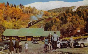 Mt Washington Incline Cog Railroad New Hampshire 1950s postcard