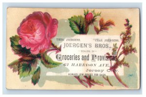 1870s-80s Theo. Chase Joergen's Bros. Groceries & Provisions Jersey City P137