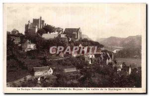Feudal castle of Beynac - The valley of the Dordogne - Old Postcard