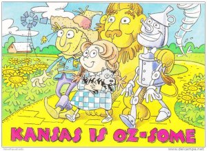 The Wizard of Oz, Dorothy, Toto, Tinman, Lion & Scarecrow on Yellow Brick Roa...