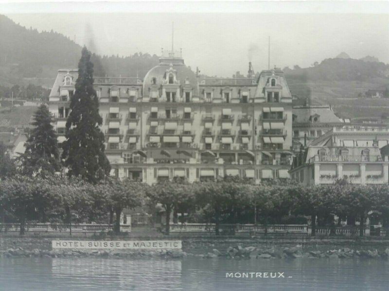 Vintage Postcard Hotel Suisse Majestic Montreux Switzerland