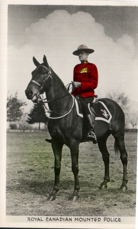 Vintage Canada Postcard, RCMP/ Royal Canadian Mounted Police-  pb25