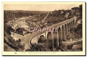 Old Postcard Dinan Viaduct From Lanvaliay And Vallee De La Rance