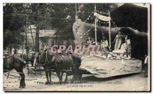 Old Postcard Fete Harvest Char Bordeaux Blaye TOP