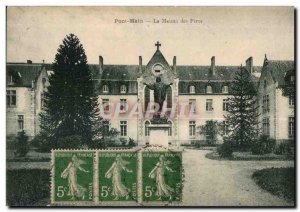 Old Postcard Pontmain house of fathers