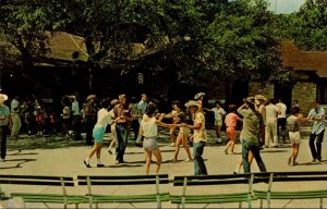 Texas Garner State Park Main Building Dancing On The Patio 1966