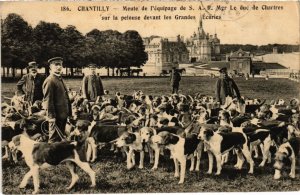 PC CHANTILLY MEUTE DE L'EQUIPAGE DE S.A.R. LE DUC DE CHARTRES HUNTING (a34988)