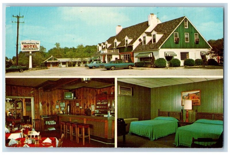 White Marsha Maryland Postcard Williamsburg Inn Multiview c1960 Vintage Antique