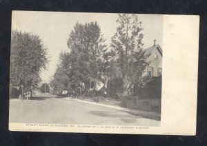 TELFORD PENNSYLVANIA PA. STREET SCENE GERHART'S STORE VINTAGE POSTCARD