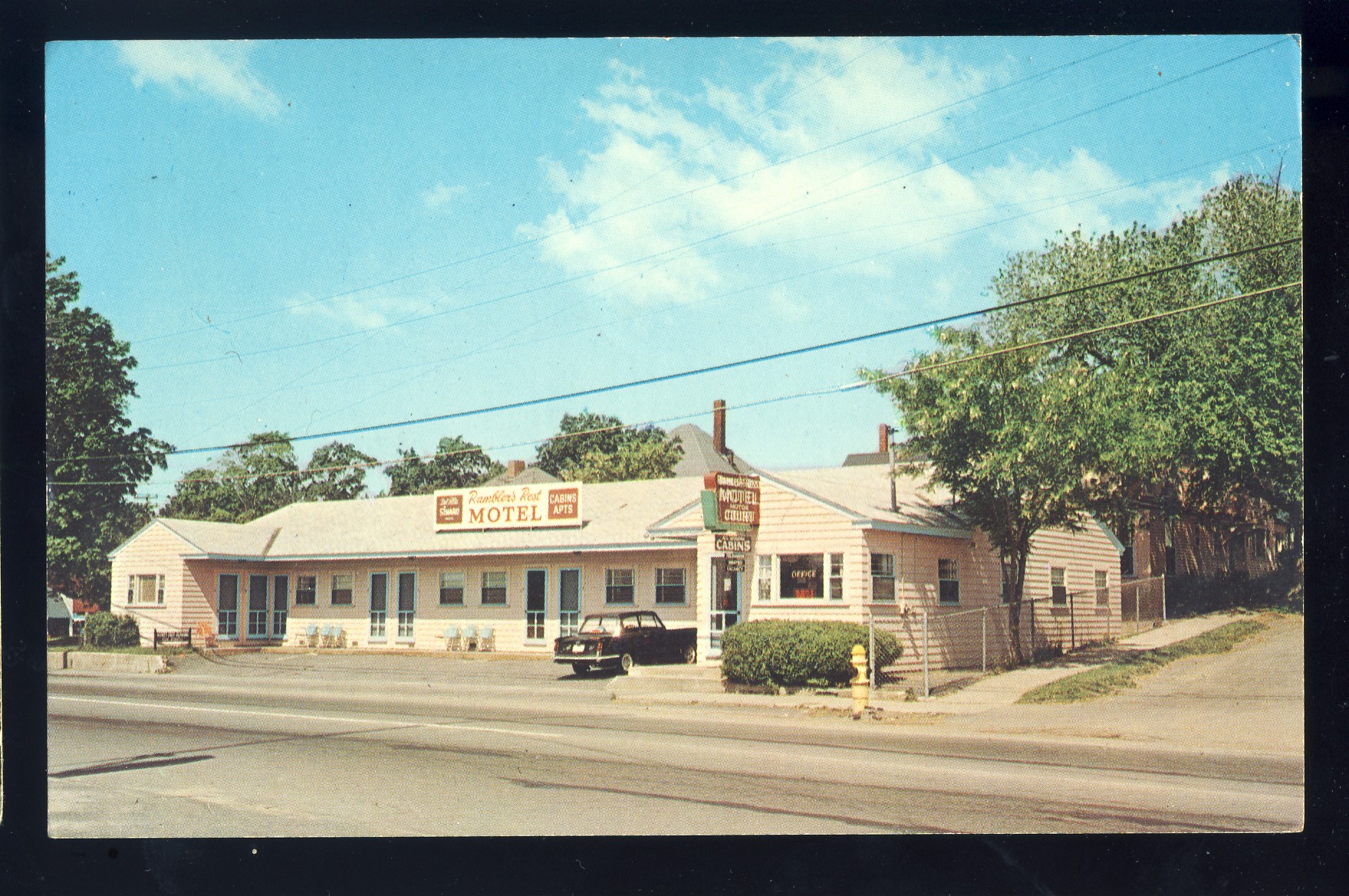 Old Orchard Beach Maine Me Postcard Ramblers Rest Motel Motor