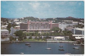 Bermudiana Hotel, Sail Boats, Hamilton Harbour, BERMUDA, 40-60's