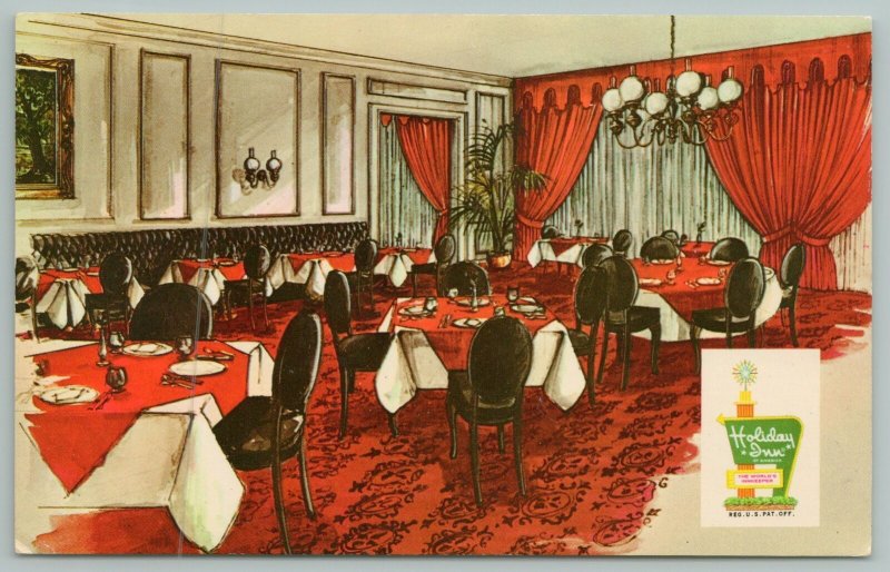 Vicksburg Mississippi~Holiday Inn Dining Room~Vintage Postcard