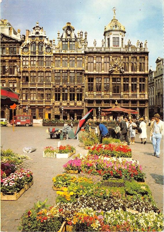 BR2848 Bruxelles Grand place et marche aux fleurs  belgium