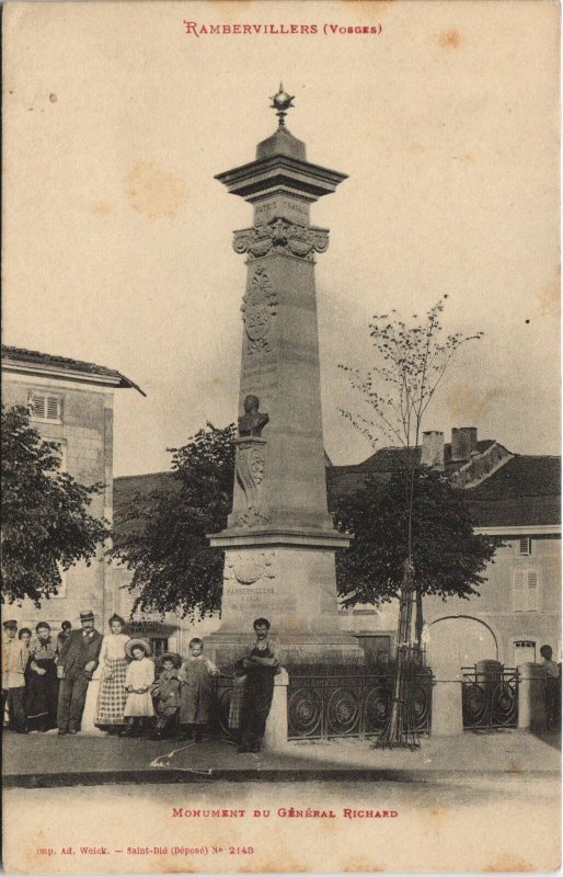 CPA RAMBERVILLERS - Monument du Général Richard (154451)