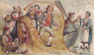 Arbuckle Bros Coffee Advertising Card, Norway, circa 1880s (54219)