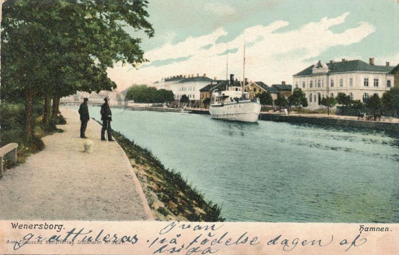 Steamer at Wenersborg, Sweden - DB