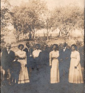 RPPC Group Family Photo c1910   Postcard