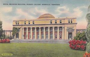 Tennessee Nashville Social Religious Building Peabody College 1947