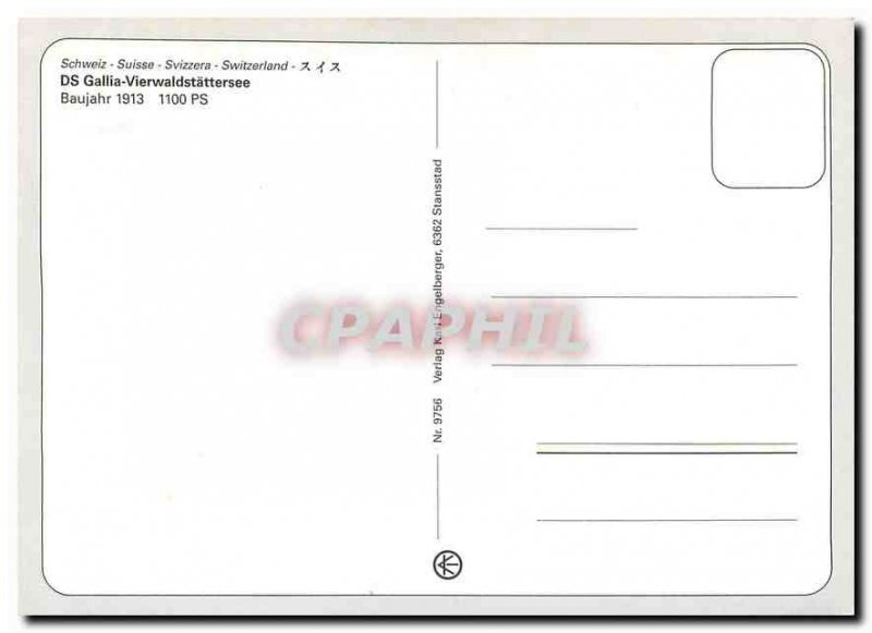 Postcard Modern DS Gallia Vierwaldstattersee