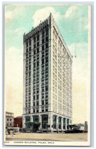 1923 Cosden Building Cars Street Exterior Scene Tulsa Oklahoma OK Postcard