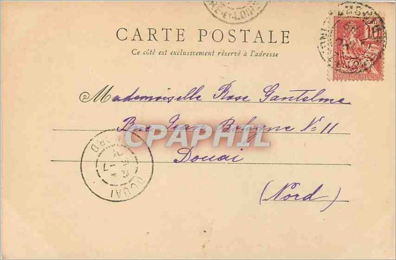 Old Postcard Chateau d'Amboise Interior Chapel (map 1900)