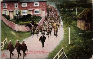 Argyll & Sutherland Highlanders British Soldiers Military Unused Postcard H59
