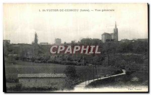 Old Postcard St Victor de Cessieu General view