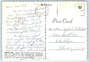 SIX FLAGS over TEXAS ~ Roller Coaster RUNAWAY MINE TRAIN 1970s ~ 4x6 Postcard