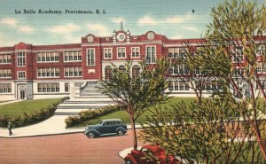 Vintage Postcard La Salle Academy Campus Providence Rhode Island RI Berger Bros.