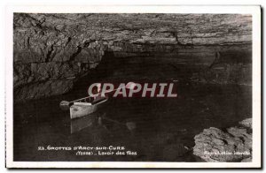 Old Postcard Gropttes D & # 39Arcy Sur Cure Lavoir Des Fees