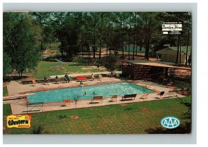 1959 Postcard Tanglewood Lodge Shreveport La U s 79 & 80 Swimming Pool Posted