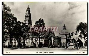 Old Postcard The Civic Center Cardiff