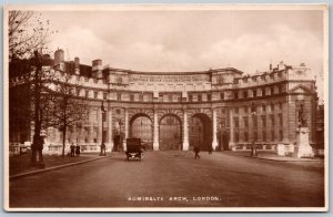 Postcard RPPC c1920s London England Admiralty Arch The Mall