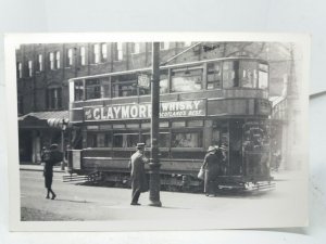 Vintage Photo London Tram c1930 Blackfriars Streatham Brixton Claymore Whisky Ad