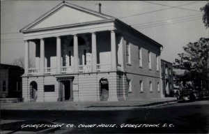 Georgetown SC County Court House Real Photo Postcard